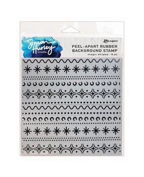 Simon Hurley Create Magic Stripes Background Cling Stamps (HUR82576)