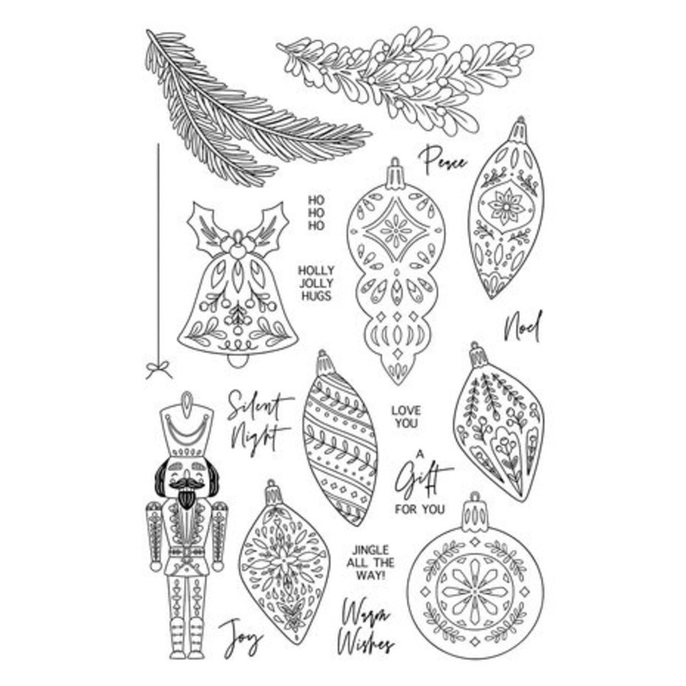 Simon Hurley Create Folk Art Ornaments Clear Stamps (HUR82316) Simon Hurley Create Folk Art Ornaments Clear Stamps (HUR82316)