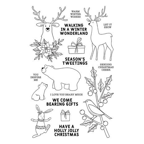 Simon Hurley Create Winter Woodland Clear Stamps (HUR82330) Simon Hurley Create Winter Woodland Clear Stamps (HUR82330)