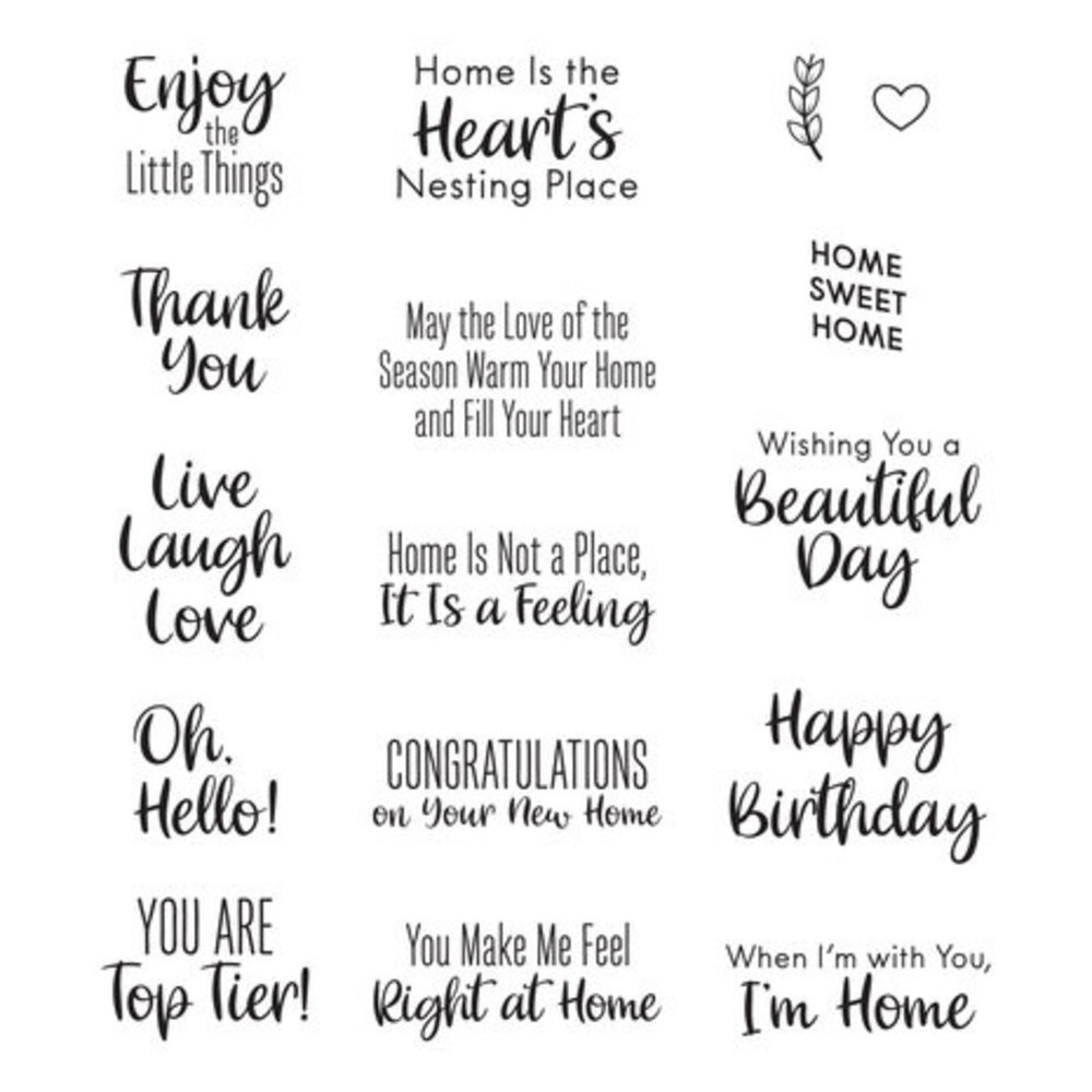 Spellbinders Tiered Tray Sentiments Clear Stamp (STP-165) Spellbinders Tiered Tray Sentiments Clear Stamp (STP-165)