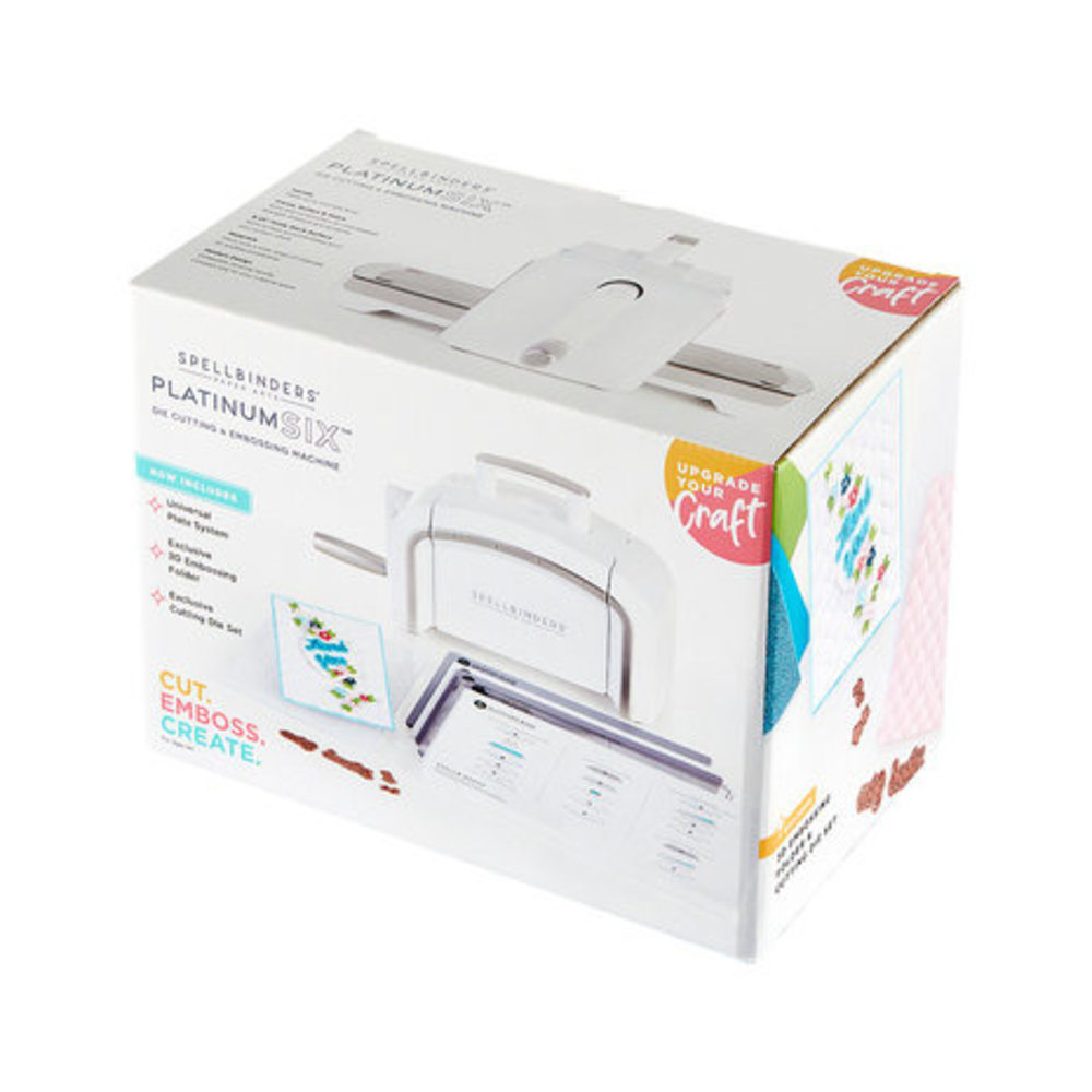 Spellbinders Platinum SIX Die Cutting And Embossing Machine 6 Inch Platform (PE-104) Spellbinders Platinum SIX Die Cutting And Embossing Machine 6 Inch Platform (PE-104)