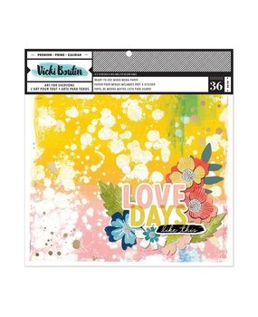 Vicki Boutin Print Shop 12x12 Inch Paper Pad Painted Backgrounds (34013867)