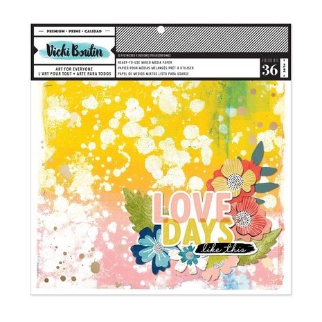 Vicki Boutin Print Shop 12x12 Inch Paper Pad Painted Backgrounds (34013867)