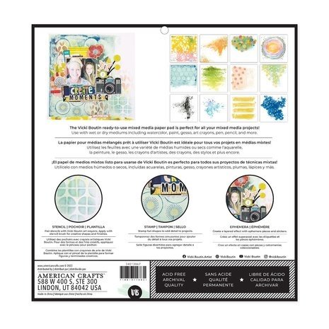 Vicki Boutin Print Shop 12x12 Inch Paper Pad Painted Backgrounds (34013867)