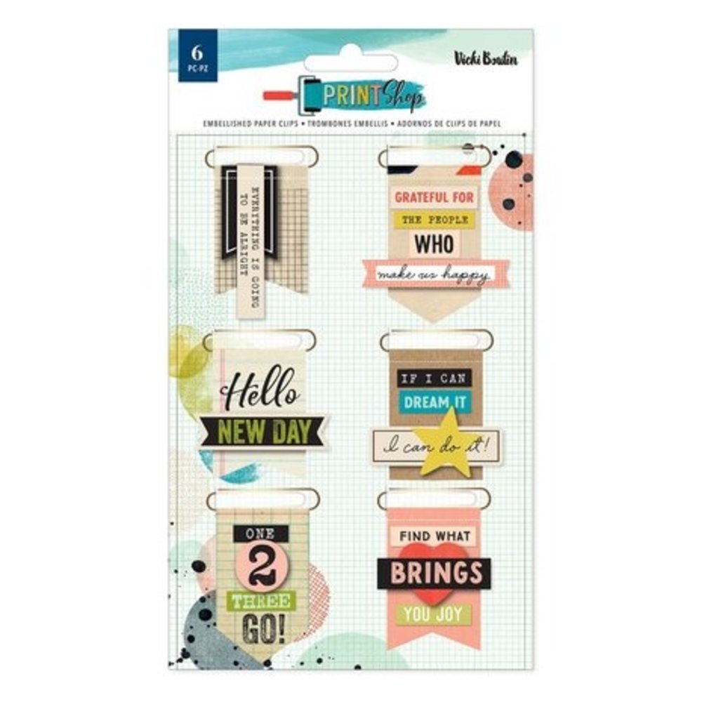 Vicki Boutin Print Shop Embellished Paper Clips (34013855)