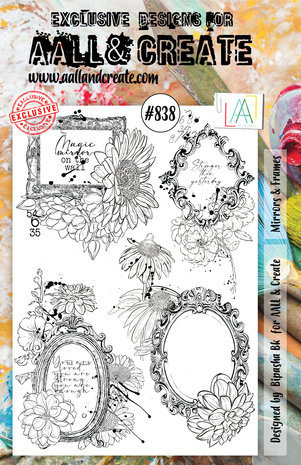 AALL and Create Clear Stamp Set A5 Mirrors & Frames (AALL-TP-838) AALL and Create Clear Stamp Set A5 Mirrors & Frames (AALL-TP-838)