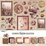 Studio Light Ultimate Scrap Collection Vintage Flowers & Wood 12x12 Inch Paper Pack (SL-USC-PS21)