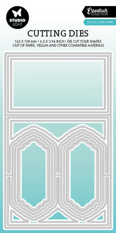 Studio Light Essentials Snijmal Zig-Zag Card Shape (SL-ES-CD448) Studio Light Essentials Snijmal Zig-Zag Card Shape (SL-ES-CD448)