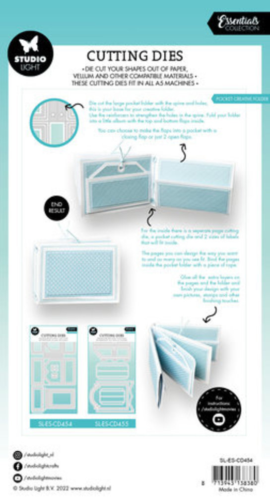 Studio Light Essentials Snijmal Pocket Creative Folder (SL-ES-CD454) Studio Light Essentials Snijmal Pocket Creative Folder (SL-ES-CD454)