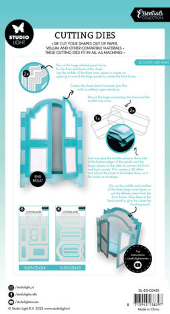 Studio Light Essentials Snijmal 3D Closet Card Shape (SL-ES-CD455) Studio Light Essentials Snijmal 3D Closet Card Shape (SL-ES-CD455)