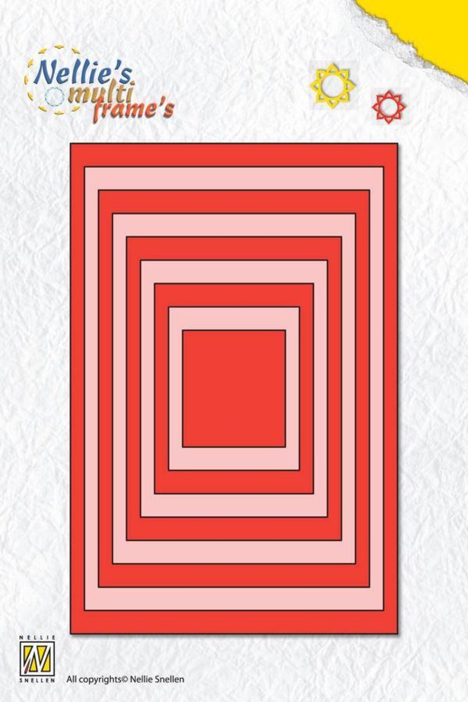Nellie Snellen Multi Frame Straight Rectangle (MFD058) Nellie Snellen Multi Frame Straight Rectangle (MFD058)