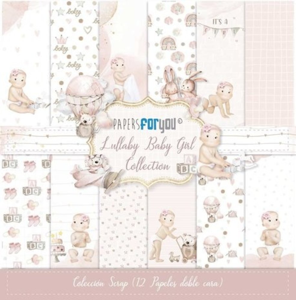 Papers For You Lullaby Baby Girl 12x12 Inch Paper Pack (12pcs) (PFY-11009) Papers For You Lullaby Baby Girl 12x12 Inch Paper Pack (12pcs) (PFY-11009)