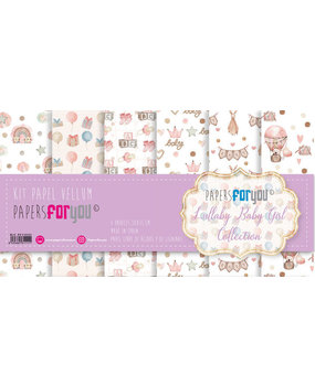 Papers For You Lullaby Baby Girl 12x12 Inch Vellum Pack (6pcs) (PFY-11111) Papers For You Lullaby Baby Girl 12x12 Inch Vellum Pack (6pcs) (PFY-11111)