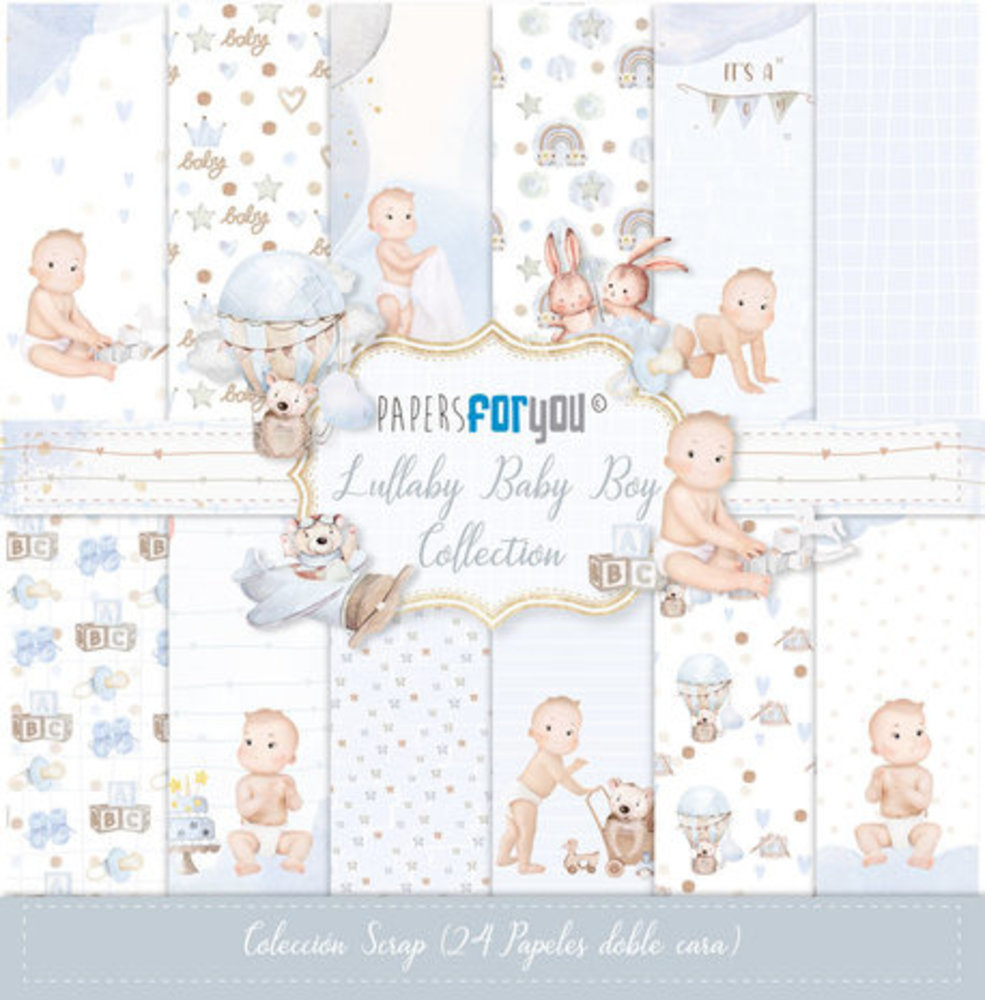 Papers For You Lullaby Baby Boy 6x6 Inch Paper Pack (24pcs) (PFY-11137) Papers For You Lullaby Baby Boy 6x6 Inch Paper Pack (24pcs) (PFY-11137)