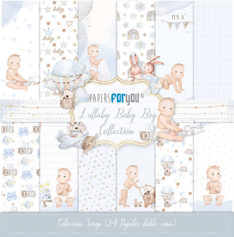 Papers For You Lullaby Baby Boy 6x6 Inch Paper Pack (24pcs) (PFY-11137) Papers For You Lullaby Baby Boy 6x6 Inch Paper Pack (24pcs) (PFY-11137)
