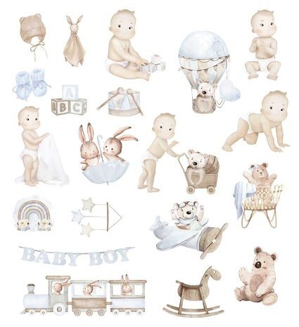 Papers For You Lullaby Baby Boy Die Cuts (PFY-11039) Papers For You Lullaby Baby Boy Die Cuts (PFY-11039)