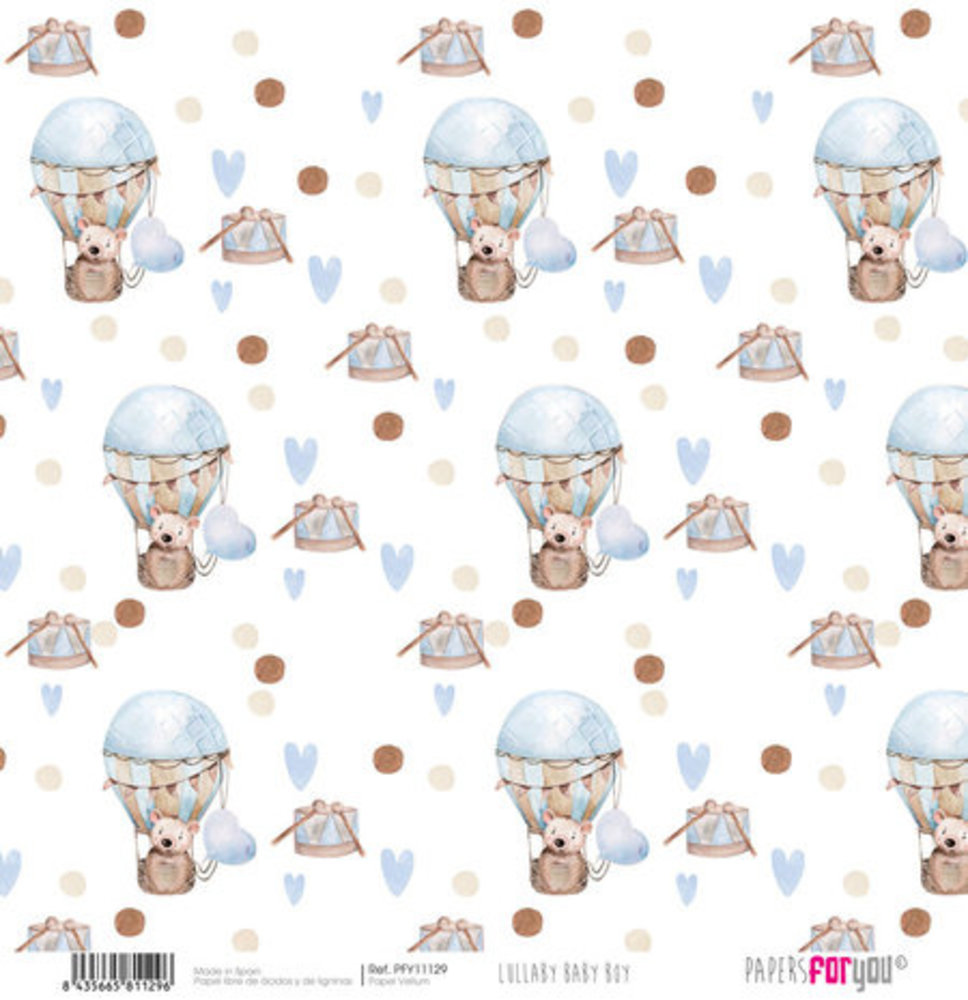 Papers For You Lullaby Baby Boy 12x12 Inch Vellum Pack (6pcs) (PFY-11128)