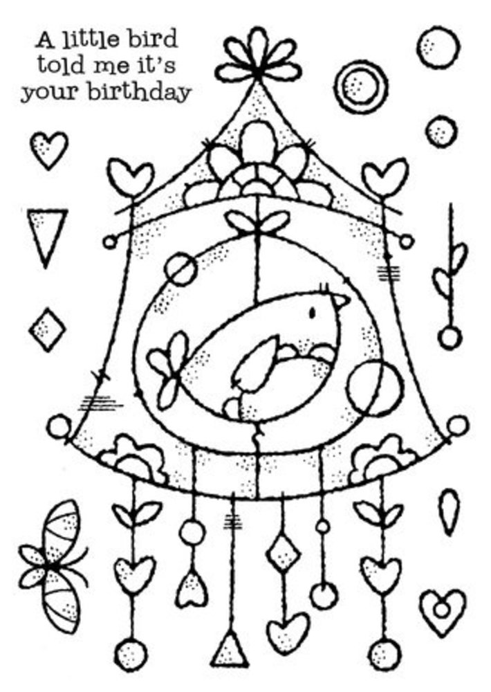 Woodware Wire Birdhouse Clear Stamps (FRS955)
