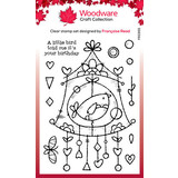 Woodware Wire Birdhouse Clear Stamps (FRS955)