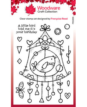 Woodware Wire Birdhouse Clear Stamps (FRS955)