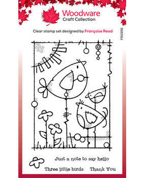 Woodware Three Little Birds Clear Stamps (FRS956) Woodware Three Little Birds Clear Stamps (FRS956)