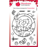 Woodware Bird Circle Clear Stamps (FRS957)