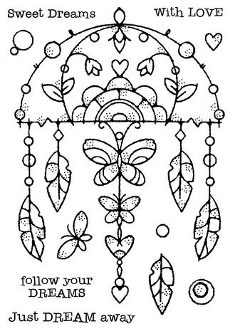 Woodware Garden Dream Catcher Clear Stamps (FRS960) Woodware Garden Dream Catcher Clear Stamps (FRS960)
