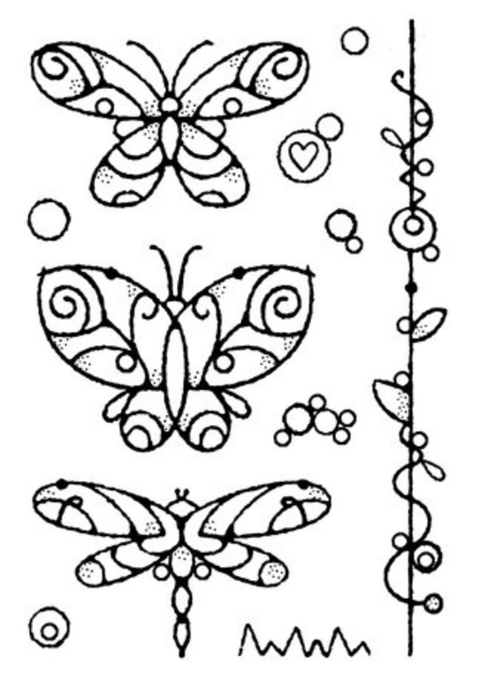Woodware Wired Butterflies Clear Stamps (FRS961) Woodware Wired Butterflies Clear Stamps (FRS961)