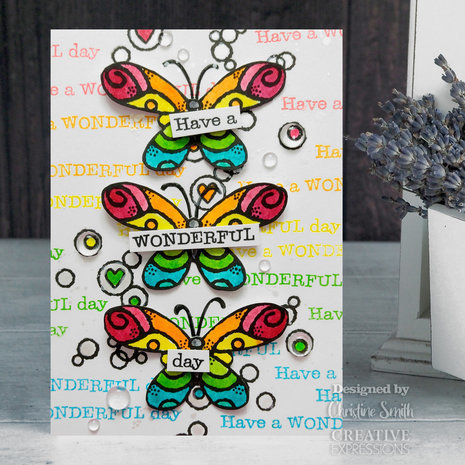 Woodware Wired Butterflies Clear Stamps (FRS961) Woodware Wired Butterflies Clear Stamps (FRS961)