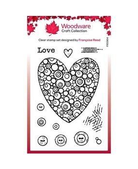 Woodware Bubble Heart Clear Stamps (FRS964) Woodware Bubble Heart Clear Stamps (FRS964)
