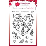 Woodware Butterfly Heart Clear Stamps (FRS965)