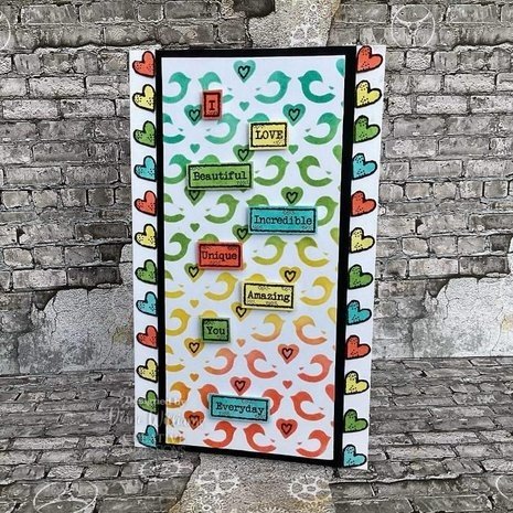 Woodware Love Tape Words Clear Stamps (FRS966) Woodware Love Tape Words Clear Stamps (FRS966)