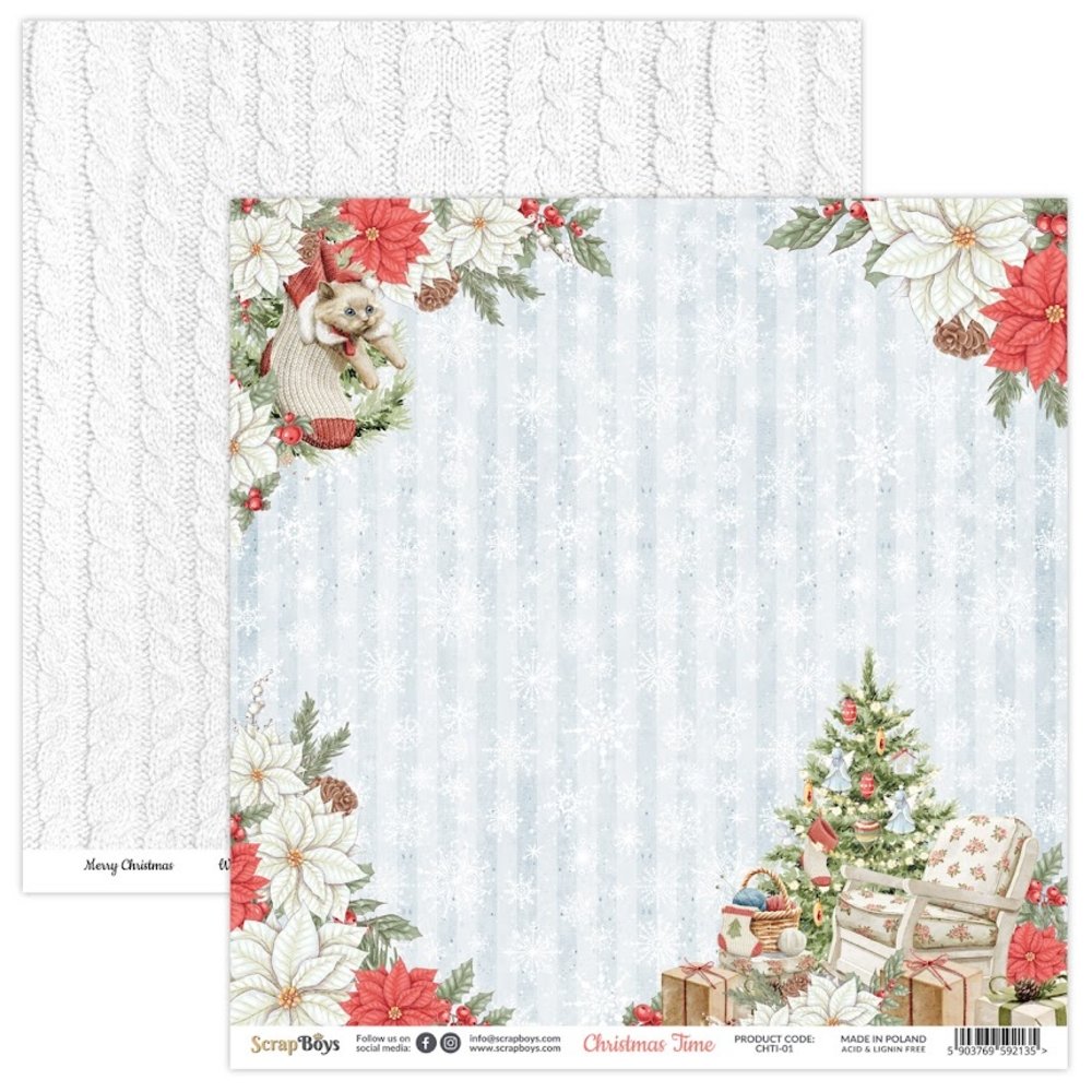 ScrapBoys Christmas Time 12x12 Inch Paper Set (CHTI-08) ScrapBoys Christmas Time 12x12 Inch Paper Set (CHTI-08)