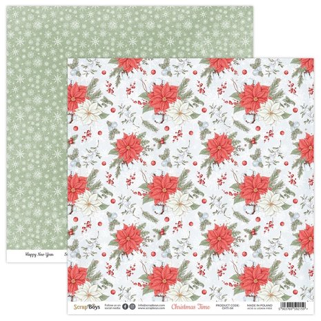 ScrapBoys Christmas Time 12x12 Inch Paper Set (CHTI-08) ScrapBoys Christmas Time 12x12 Inch Paper Set (CHTI-08)