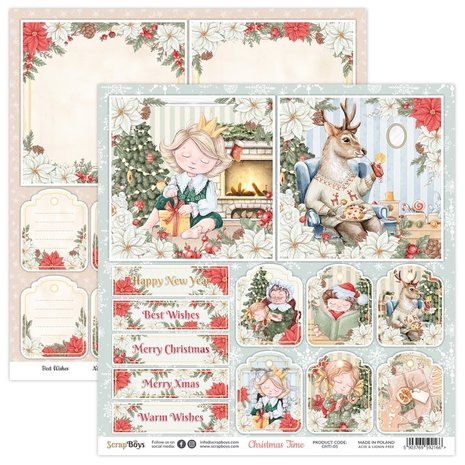 ScrapBoys Christmas Time 12x12 Inch Paper Set (CHTI-08) ScrapBoys Christmas Time 12x12 Inch Paper Set (CHTI-08)