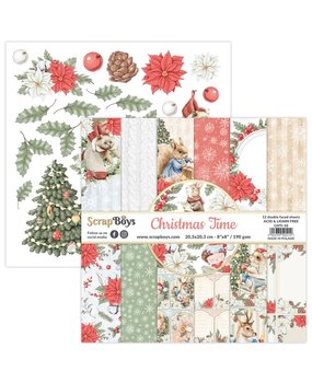 ScrapBoys Christmas Time 8x8 Inch Paper Pad (CHTI-10) ScrapBoys Christmas Time 8x8 Inch Paper Pad (CHTI-10)