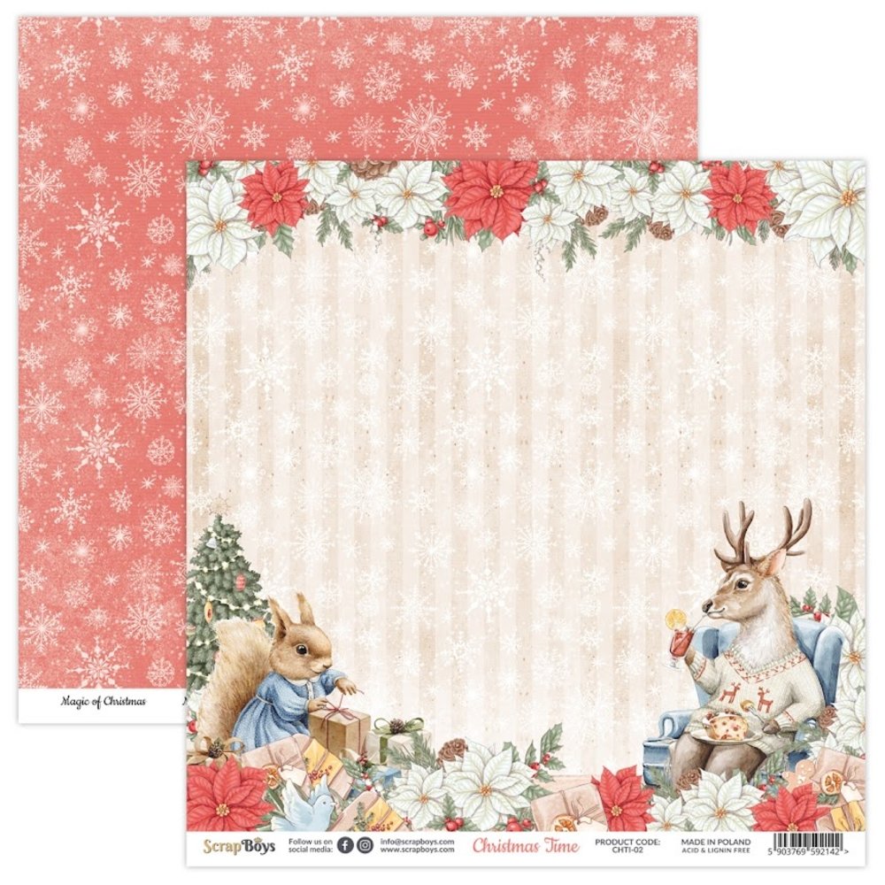 ScrapBoys Christmas Time 8x8 Inch Paper Pad (CHTI-10) ScrapBoys Christmas Time 8x8 Inch Paper Pad (CHTI-10)