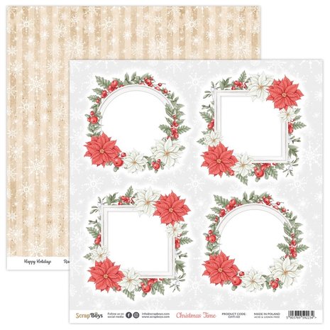 ScrapBoys Christmas Time 8x8 Inch Paper Pad (CHTI-10) ScrapBoys Christmas Time 8x8 Inch Paper Pad (CHTI-10)