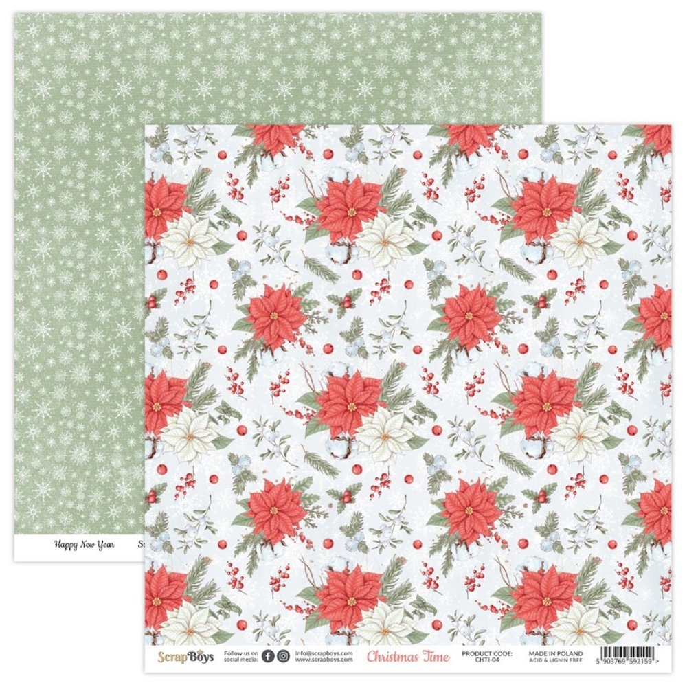 ScrapBoys Christmas Time 8x8 Inch Paper Pad (CHTI-10) ScrapBoys Christmas Time 8x8 Inch Paper Pad (CHTI-10)