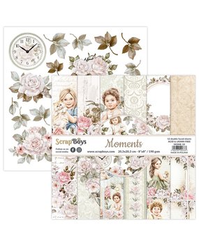 ScrapBoys Moments 8x8 Inch Paper Pad (MOME-10) ScrapBoys Moments 8x8 Inch Paper Pad (MOME-10)