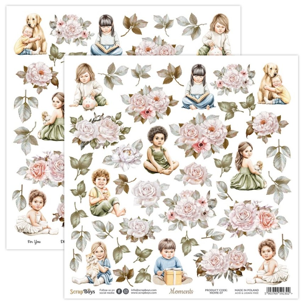 ScrapBoys Moments 8x8 Inch Paper Pad (MOME-10) ScrapBoys Moments 8x8 Inch Paper Pad (MOME-10)