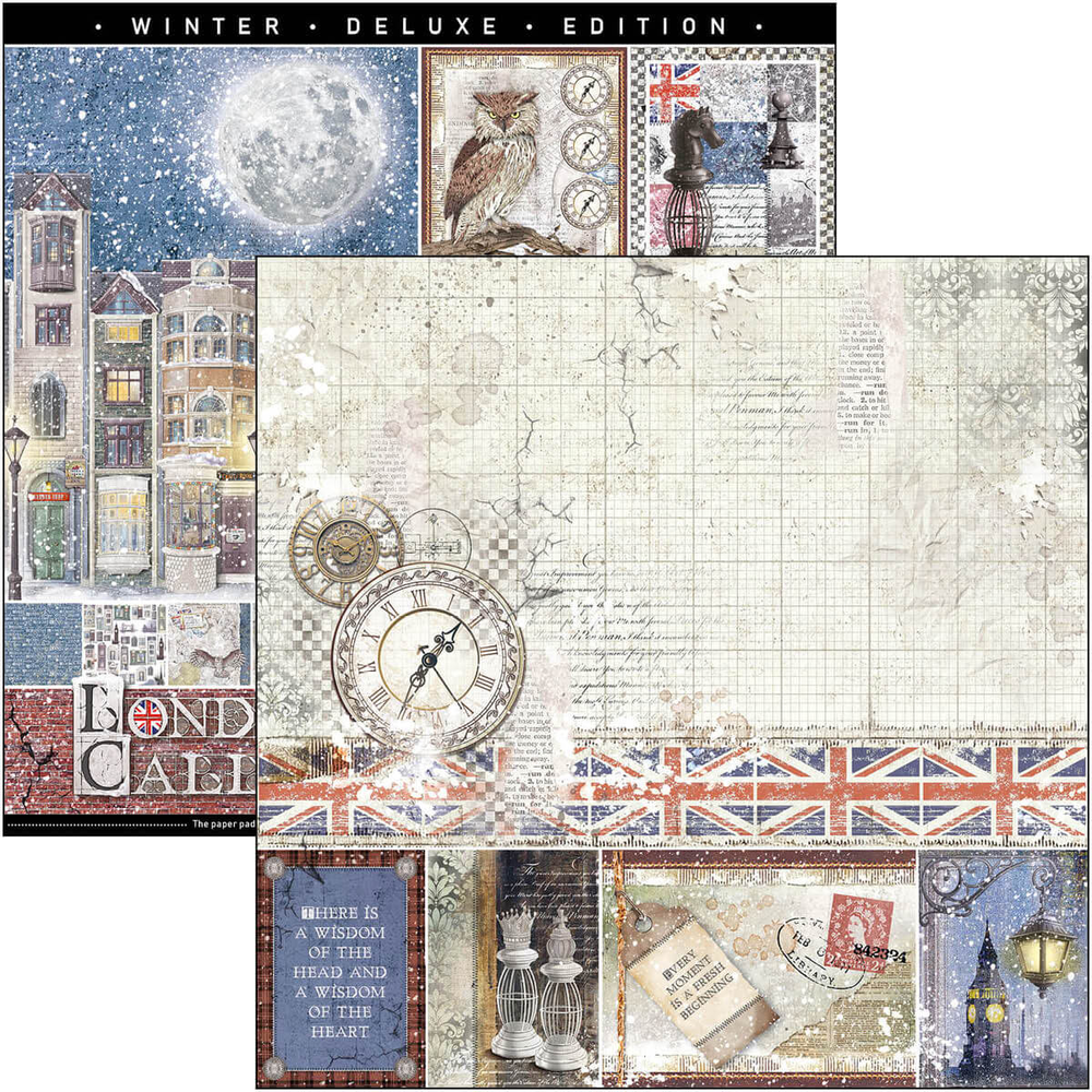 Ciao Bella Papercrafting London's Calling 12x12 Inch Paper Pad (CBPM059)