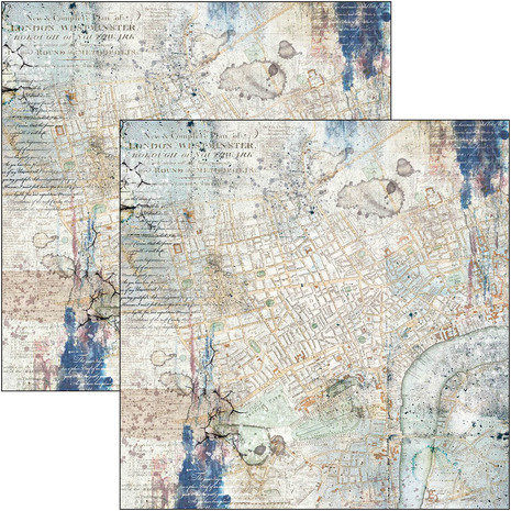 Ciao Bella Papercrafting London's Calling 12x12 Inch Paper Pad (CBPM059)