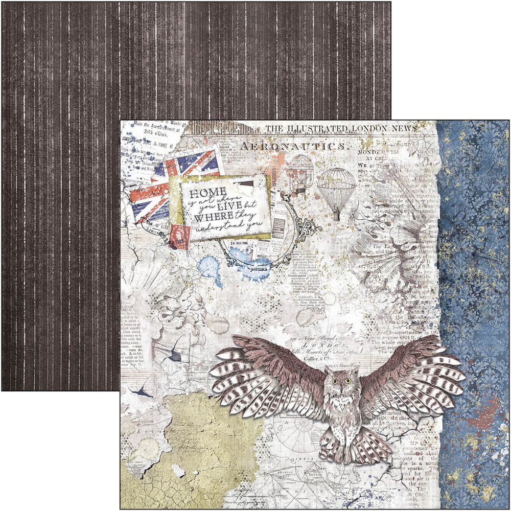 Ciao Bella Papercrafting London's Calling 12x12 Inch Paper Pad (CBPM059)