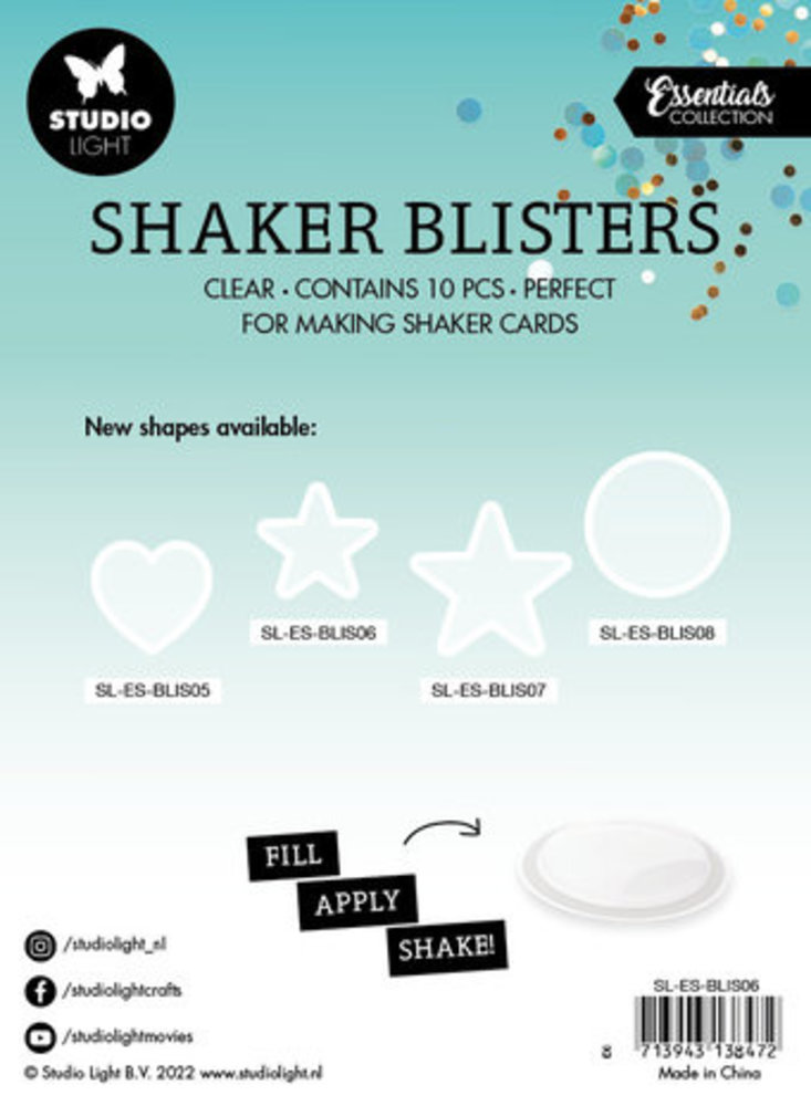 Studio Light Essentials Shaker Blisters Small Star (SL-ES-BLIS06) Studio Light Essentials Shaker Blisters Small Star (SL-ES-BLIS06)