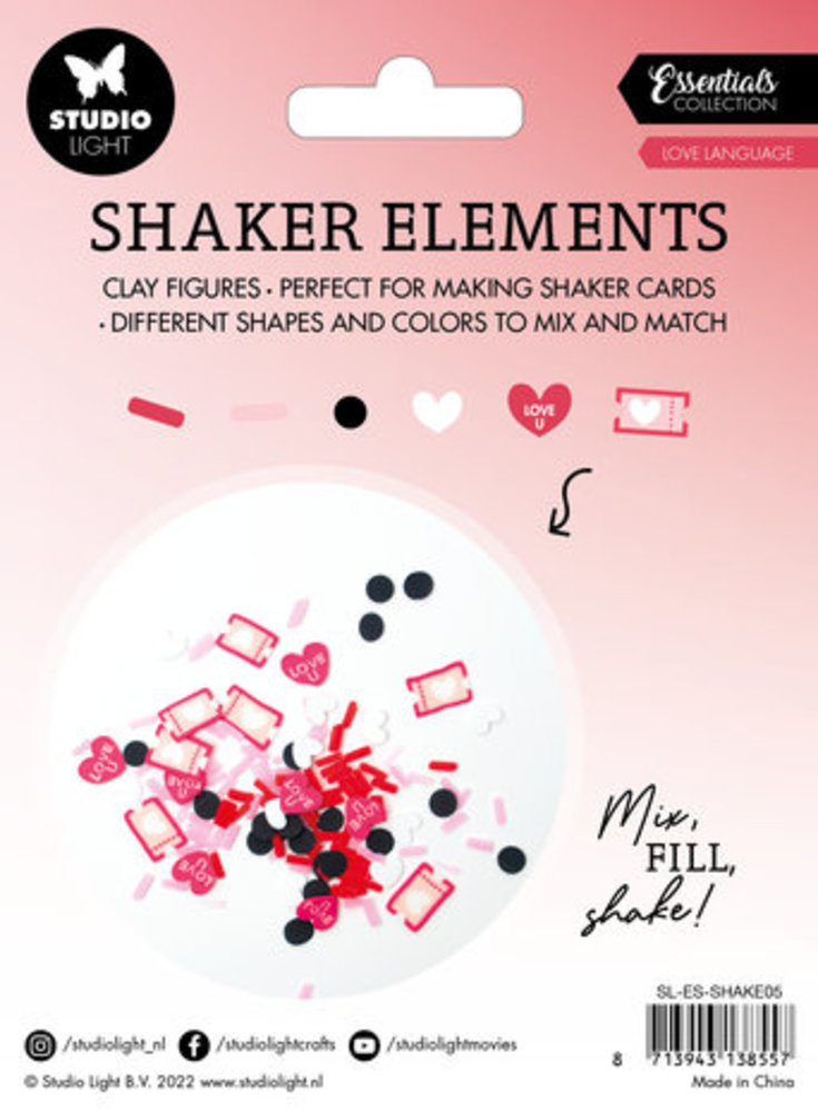 Studio Light Essentials Shaker Elements Love Language (SL-ES-SHAKE05)