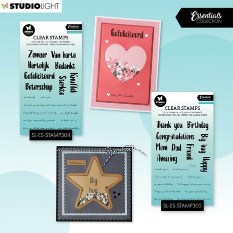 Studio Light Essentials Clear Stamp Happy Birthday (SL-ES-STAMP305) Studio Light Essentials Clear Stamp Happy Birthday (SL-ES-STAMP305)