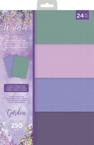 Crafter's Companion Wisteria Collection A4 Linen Card Pack (NG-WC-LLC-UK) Crafter's Companion Wisteria Collection A4 Linen Card Pack (NG-WC-LLC-UK)