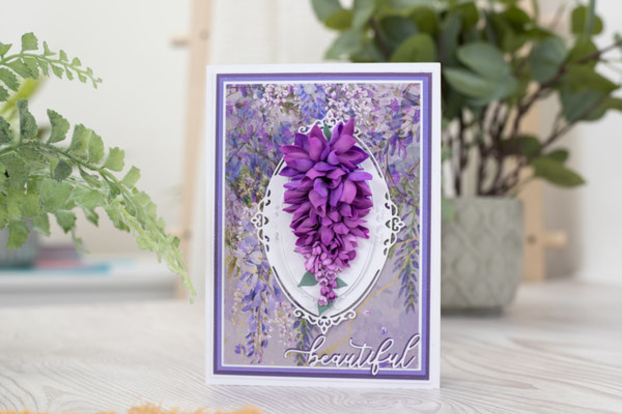 Crafter's Companion Wisteria Collection Stamp & Die Life is Beautiful (NG-WC-STD-LIB) Crafter's Companion Wisteria Collection Stamp & Die Life is Beautiful (NG-WC-STD-LIB)