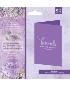 Crafter's Companion Wisteria Collection Stamp & Die Friends Forever (NG-WC-STD-FFOR) Crafter's Companion Wisteria Collection Stamp & Die Friends Forever (NG-WC-STD-FFOR)